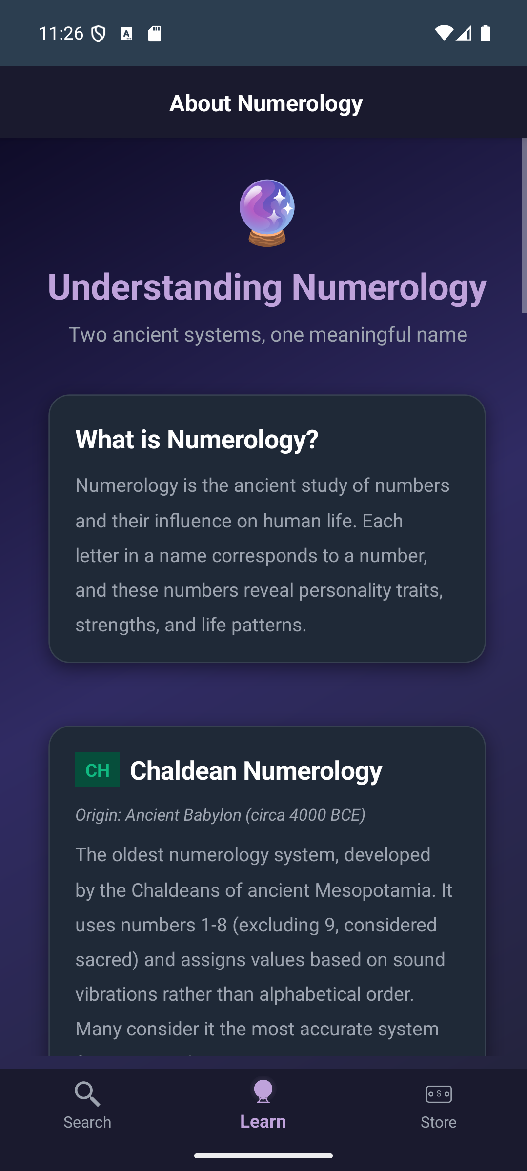 NumeroBaby app screenshot
